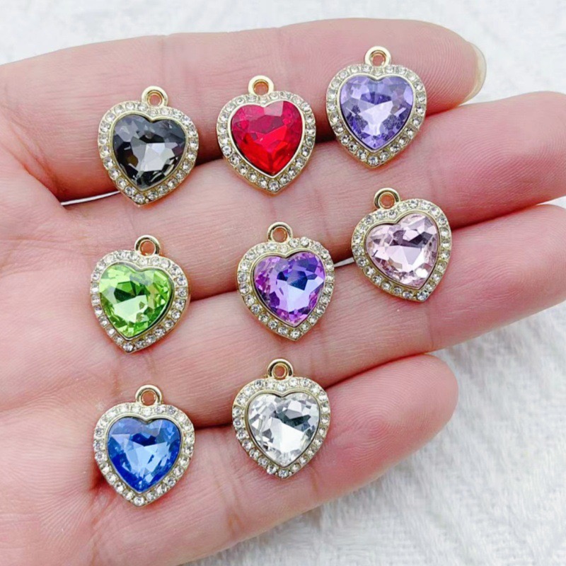 Jewelry Making Party - 10 pendenti a forma di cuore