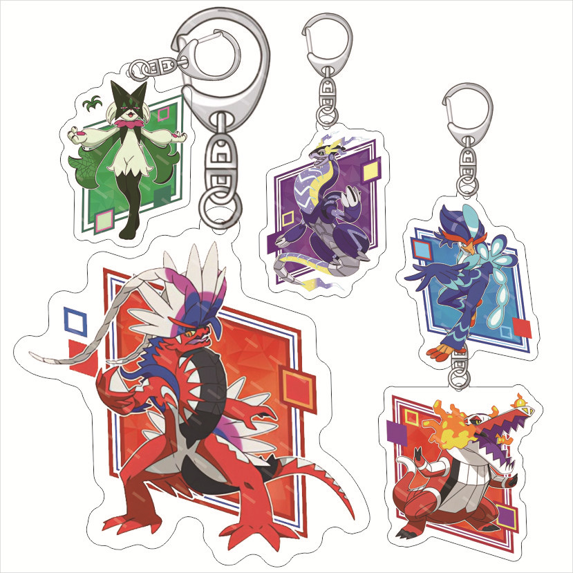 Jewelry Making Resin - Portachiavi in Acrilico Pokémon Miraidon Koraidon,