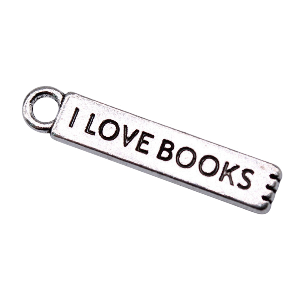 Jewelry Making Guide Book - 20 pz/lotto I Love Books Charms
