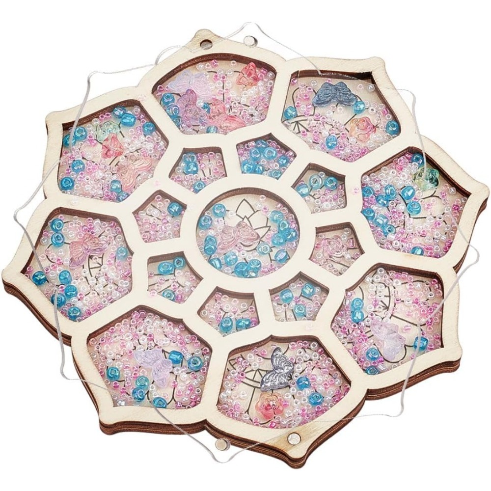 Jewelry Making Organizer - Vassoio portaoggetti per perline in legno