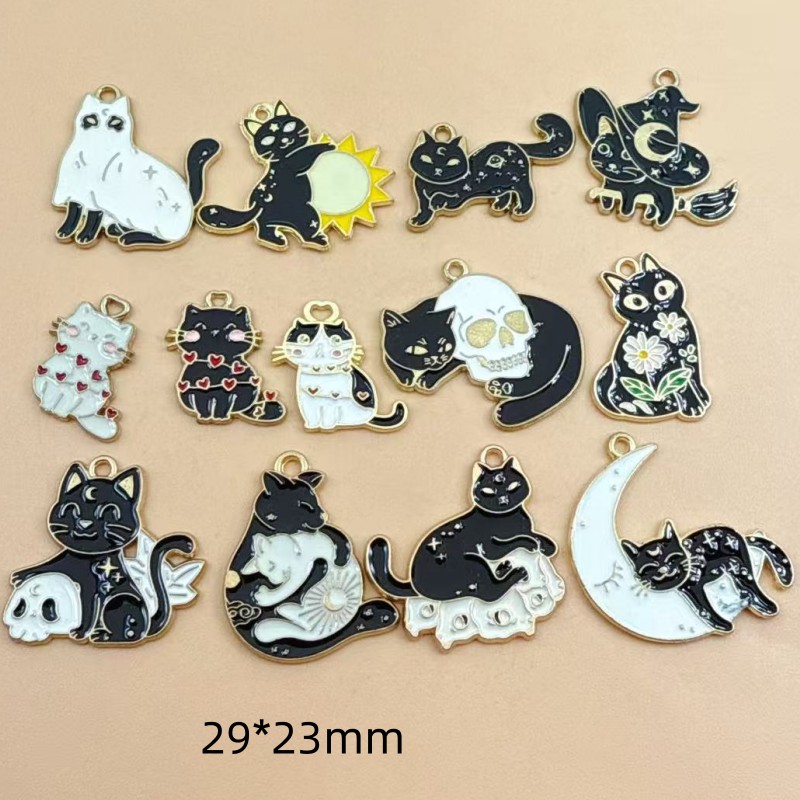 Jewelry Making Pendants - 10 ciondoli originali in lega smaltata