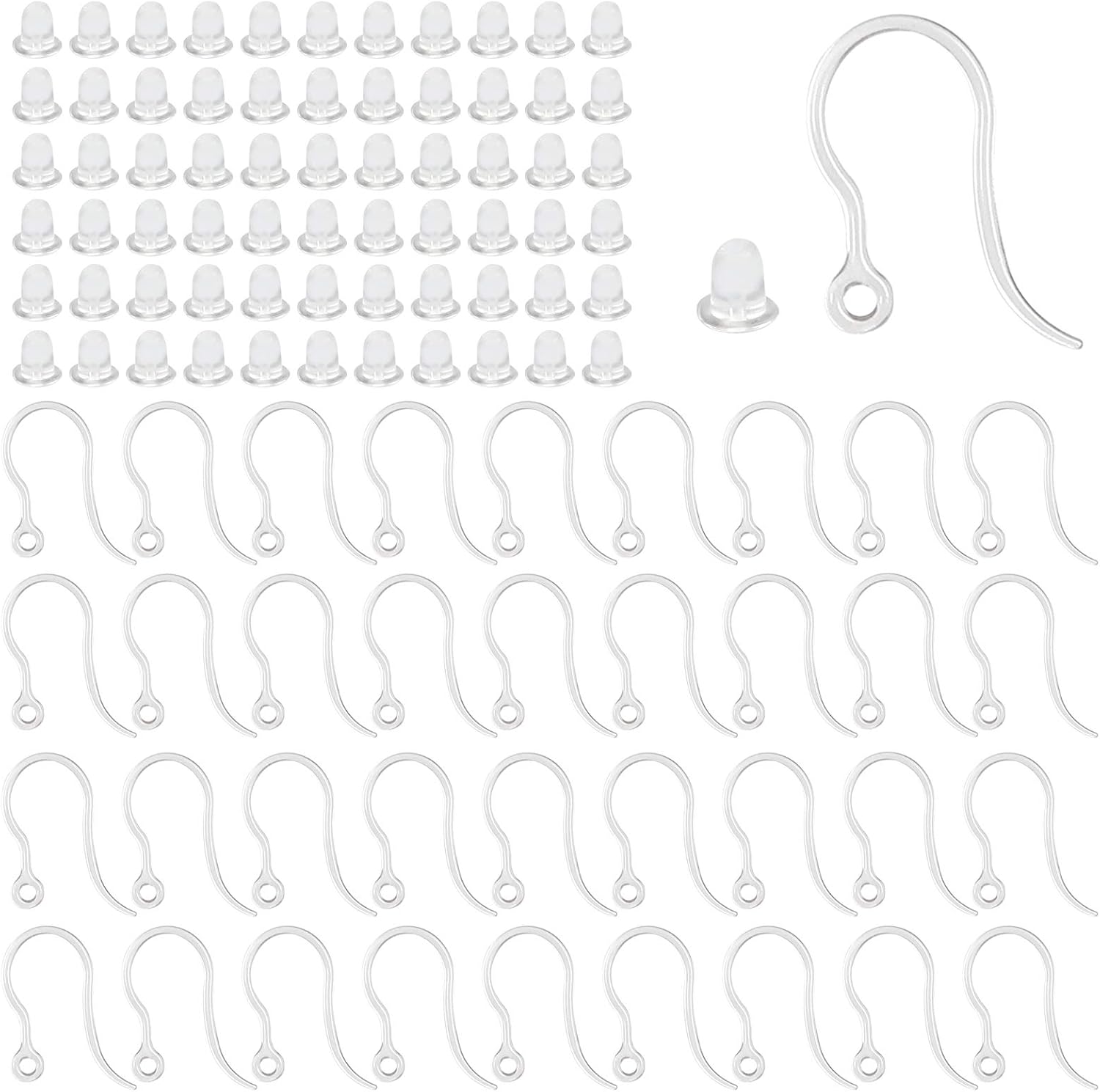 Jewelry Making Resin - 40 ganci per orecchini in plastica