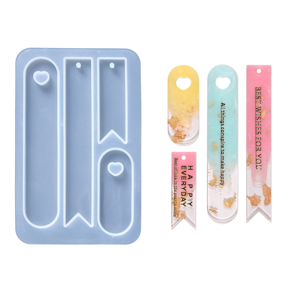 Jewelry Making Guide Book - Segnalibro ovale Stampo in silicone Segnalibro