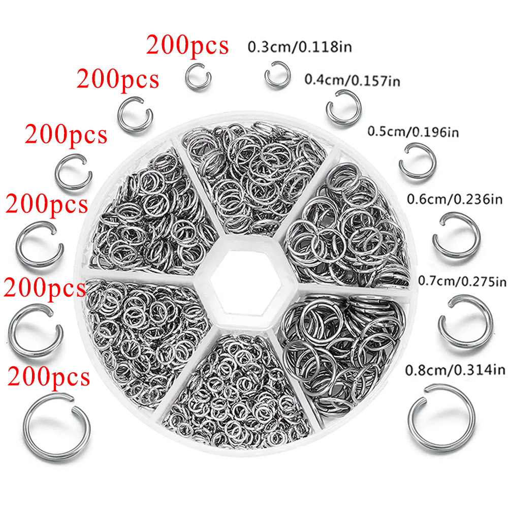 1200 pz Anelli di Salto In Acc - Jewelry Making Looper Tool recensione e prezzo